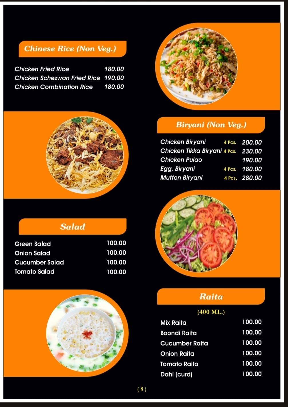 Changezi Restaurant menu
