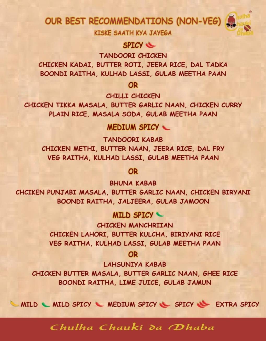 Chulha Chauki Da Dhaba - Authentic North Indian Food Rajajinagar menu