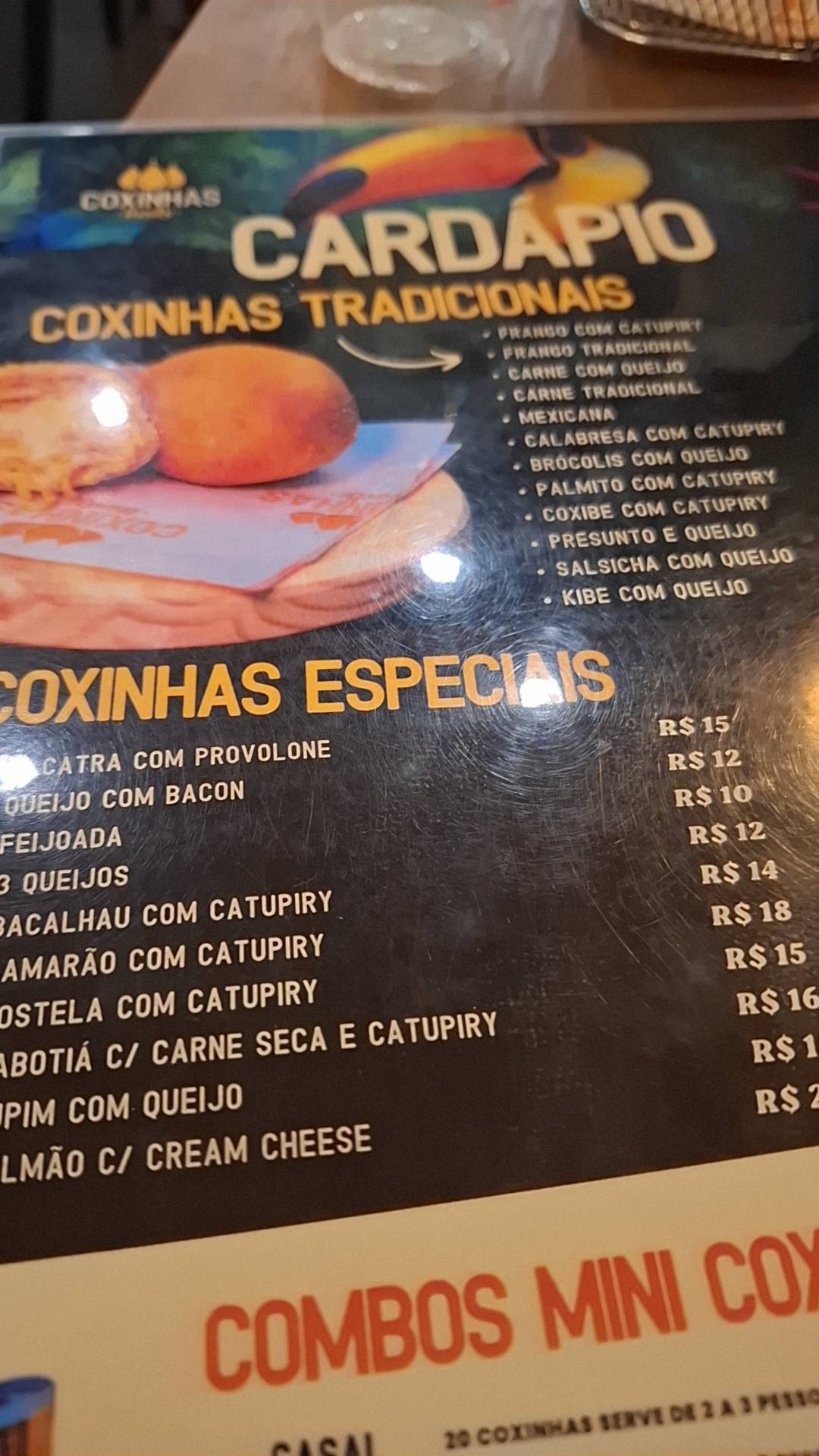 Coxinhas Bady Represa cardápio