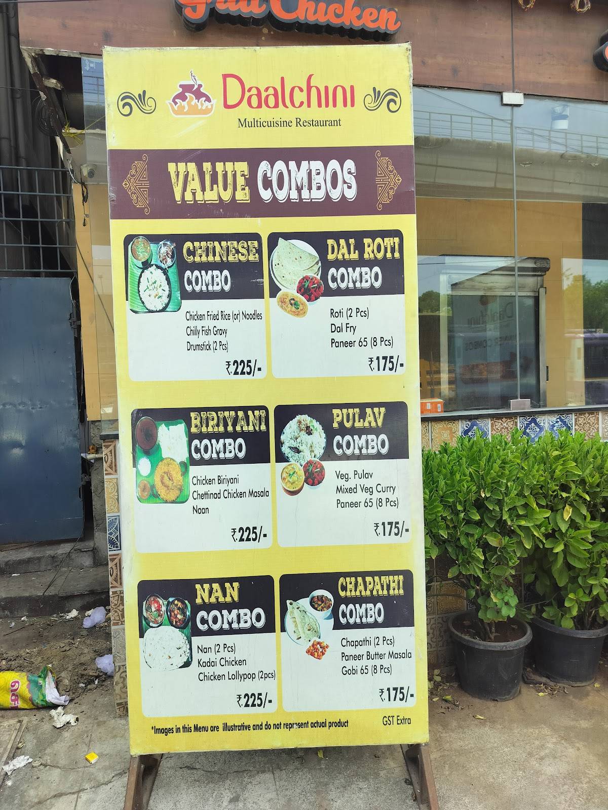 Daalchini menu