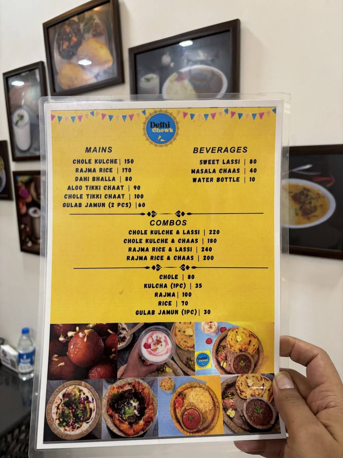 Delhi Chowk menu
