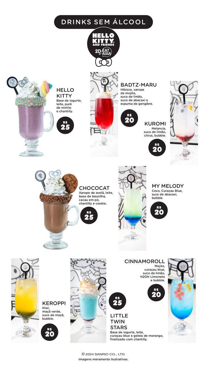 Hello Kitty and Friends 2d by Eat Asia cardápio