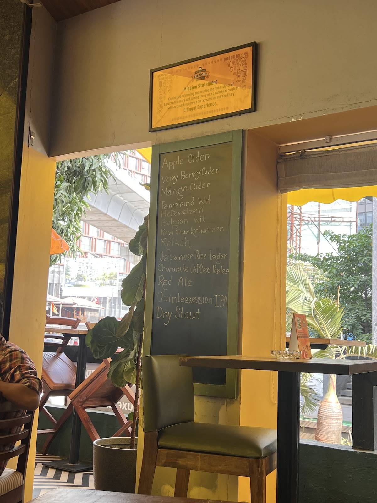 Effingut Bistro menu
