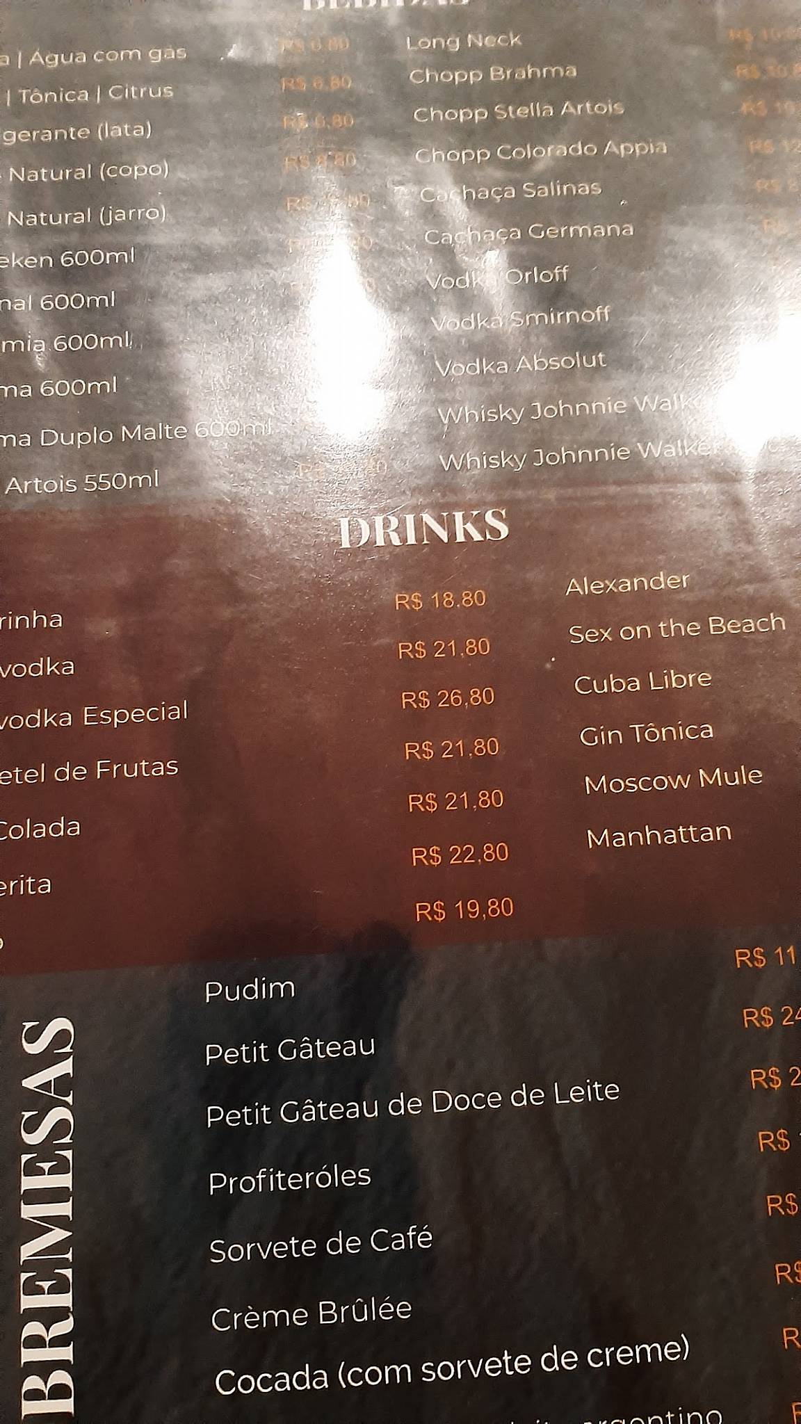 El Toro Churrascaria cardápio