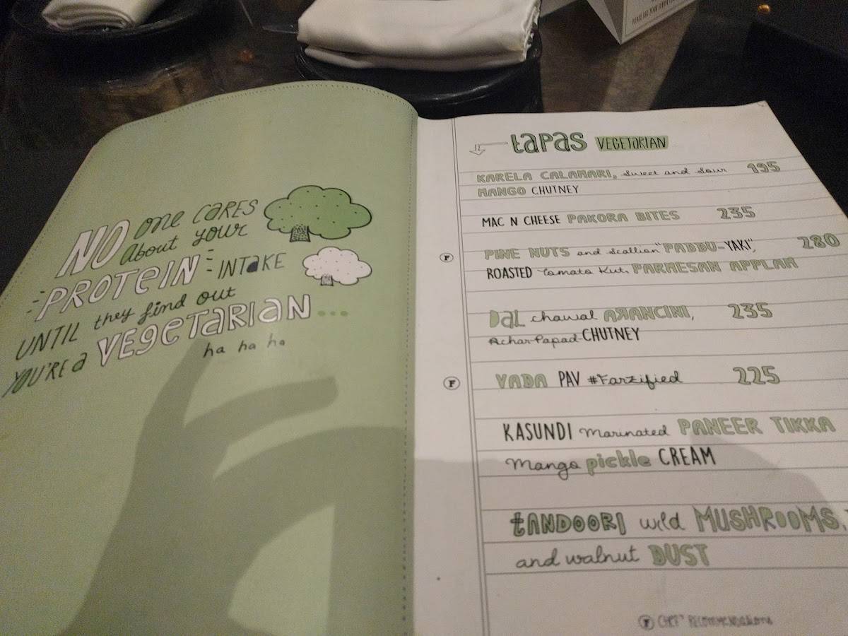 Menu At Farzi Cafe Pune Pune
