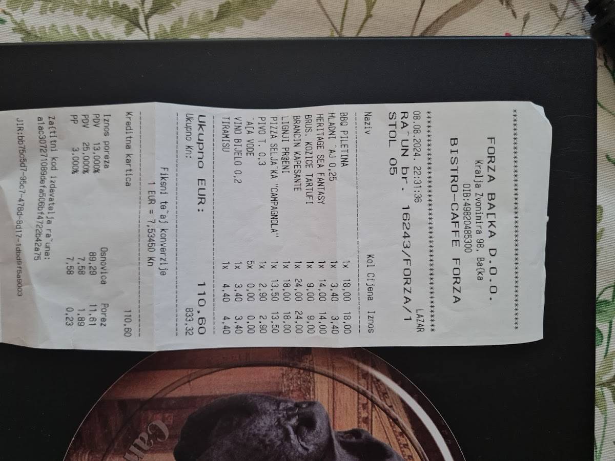 Menu di Restaurant Forza (Free delivery) 