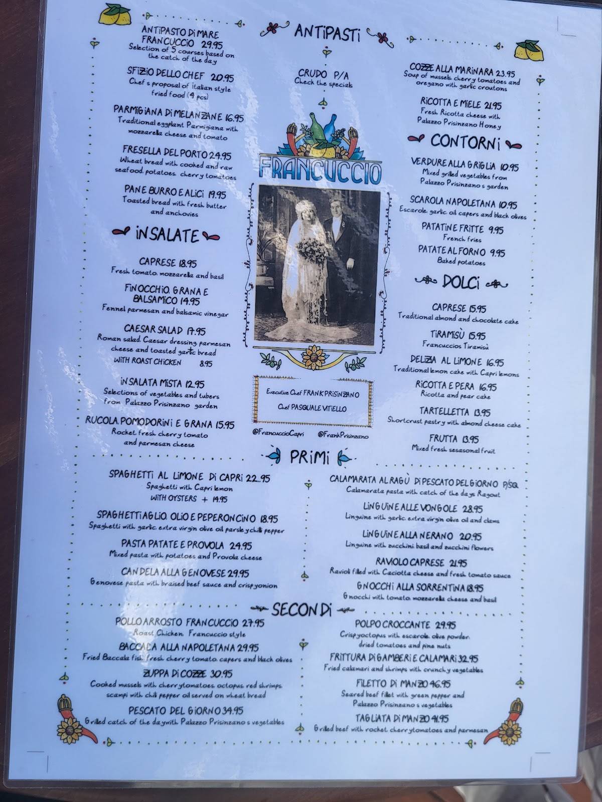 Menu di Francuccio 
