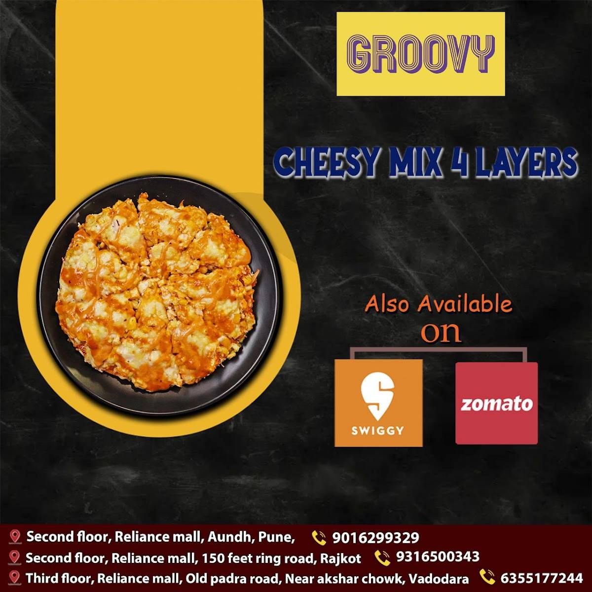 GROOVY CAFE RAJKOT menu