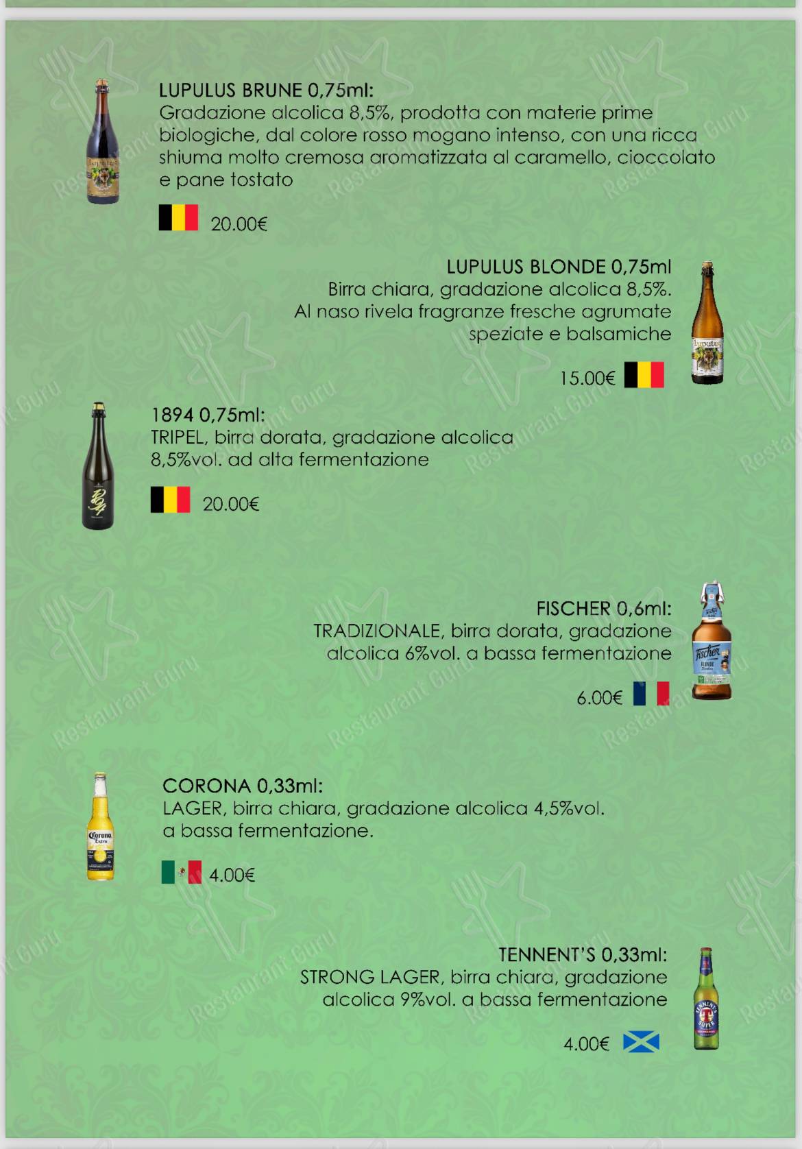 Menu di Gary’s Pub Braceria