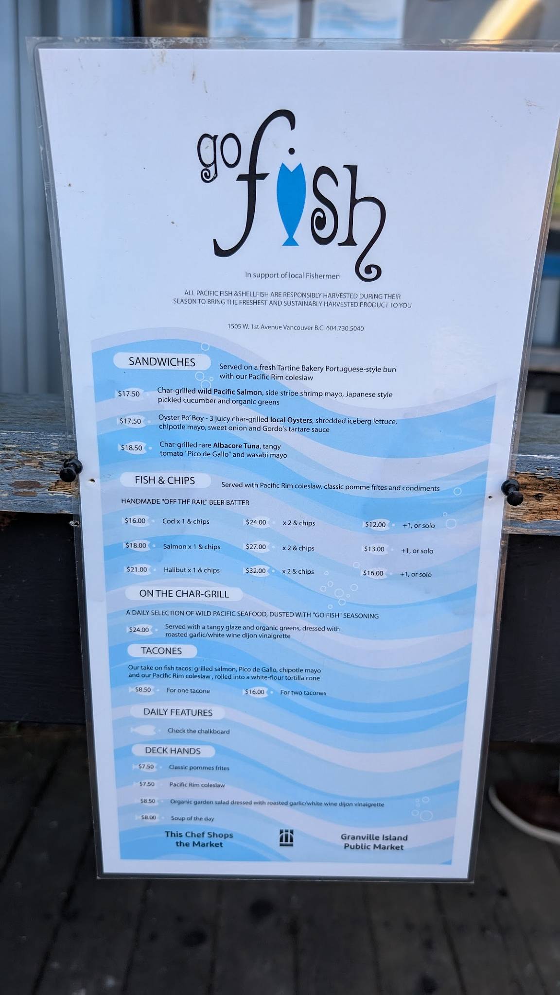 Menu de Go Fish