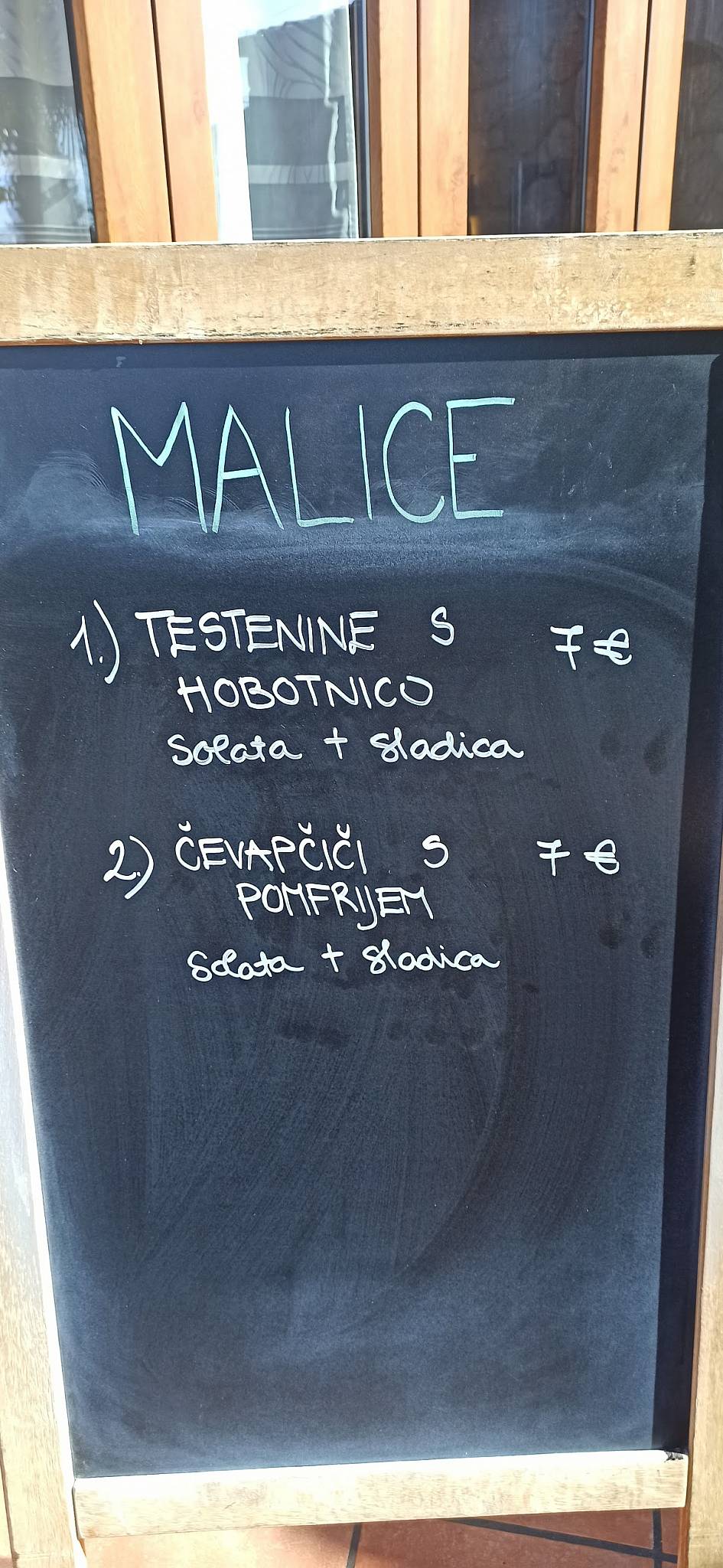 Menu di Gostilna Pr'Mikiju 