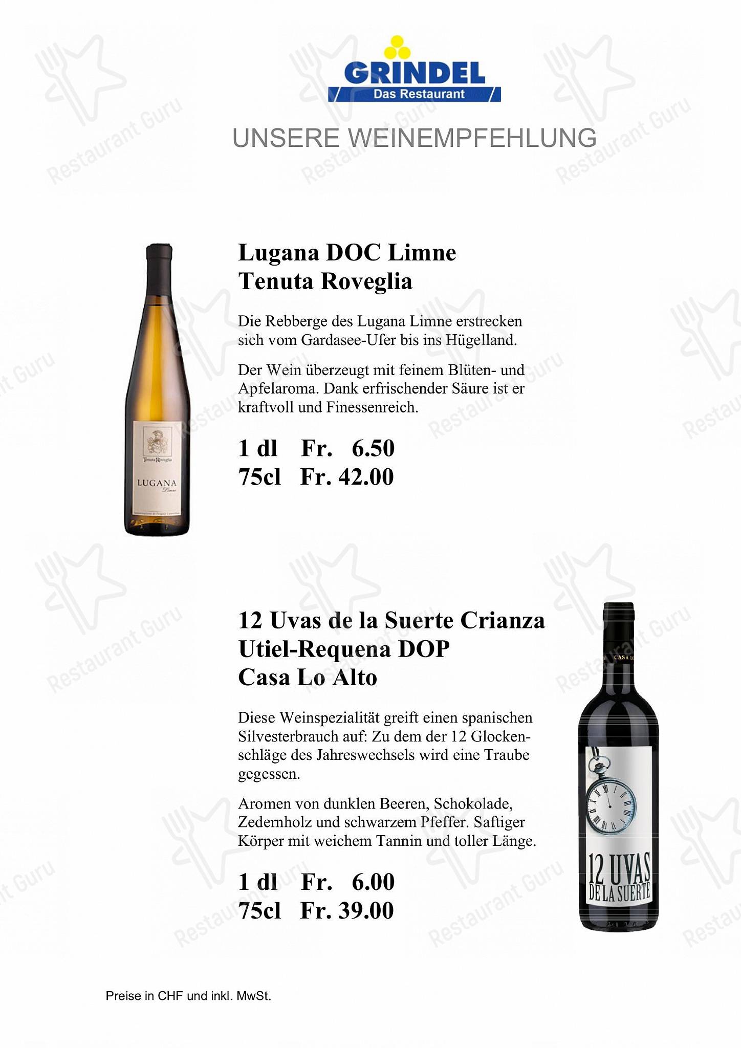 Grindel - Das Restaurant in Bassersdorf - Крафт меню