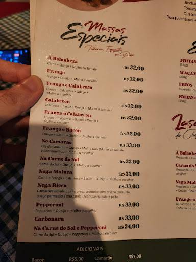 Gui da Nega cardápio
