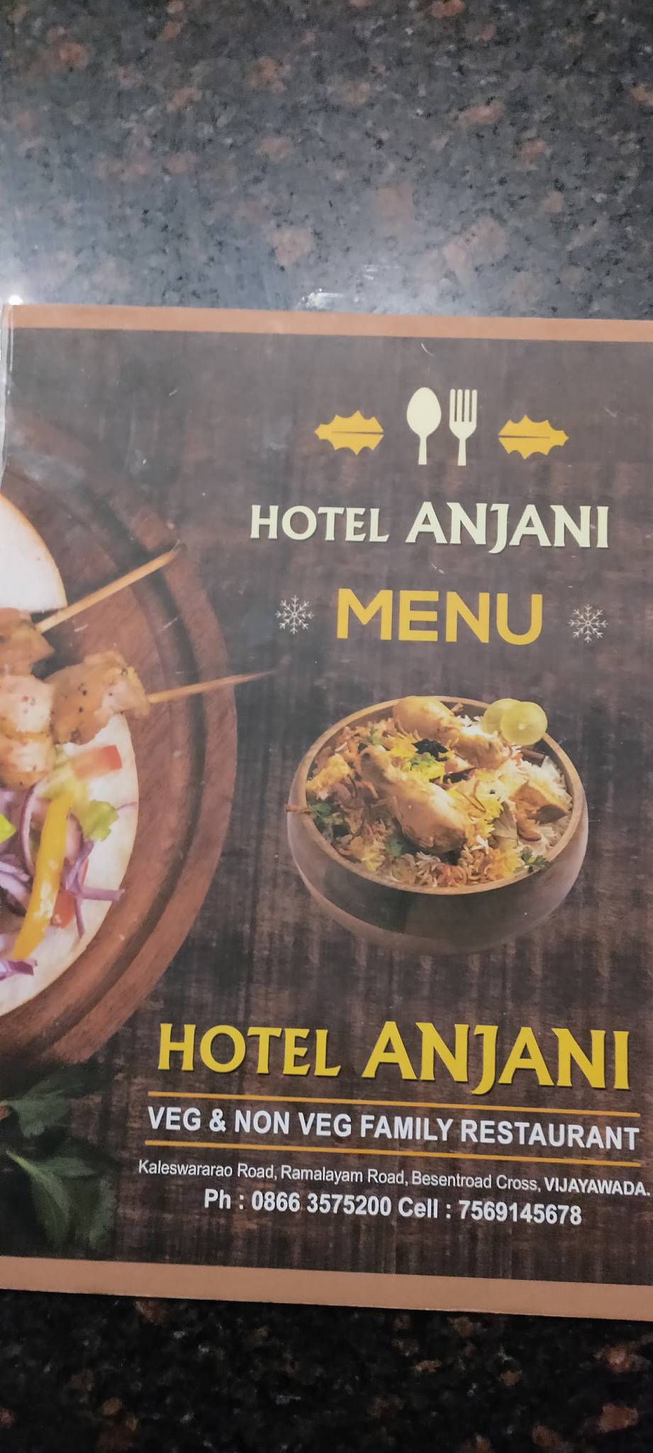 HOTEL ANJANI VEG & NON-VEG RESTAURANT menu