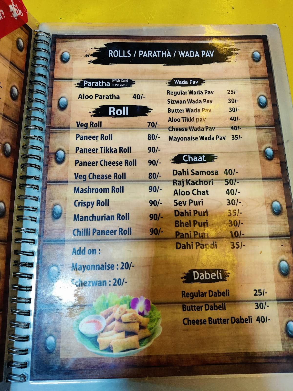 Happy Foods menu