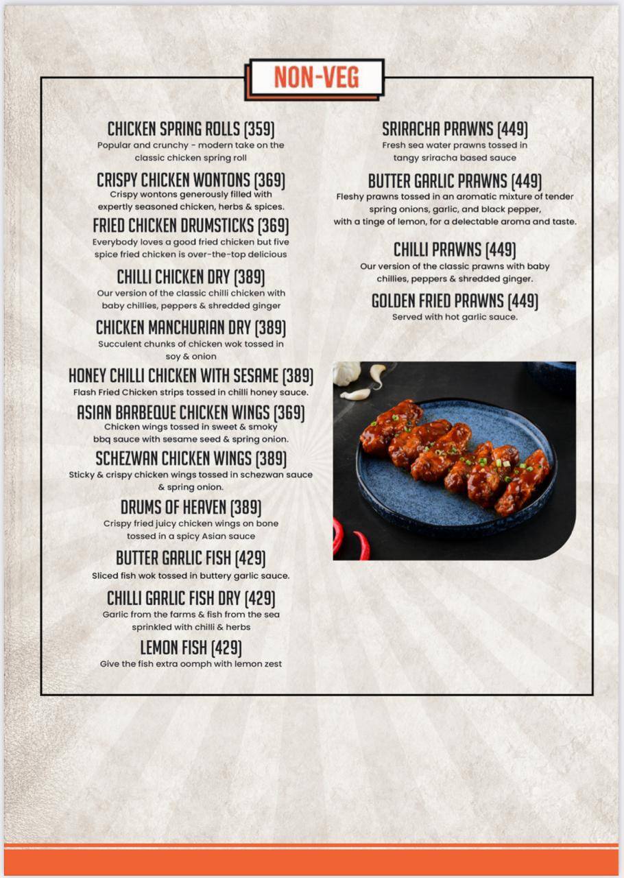 Hudson Chopsticks Gomti Nagar menu