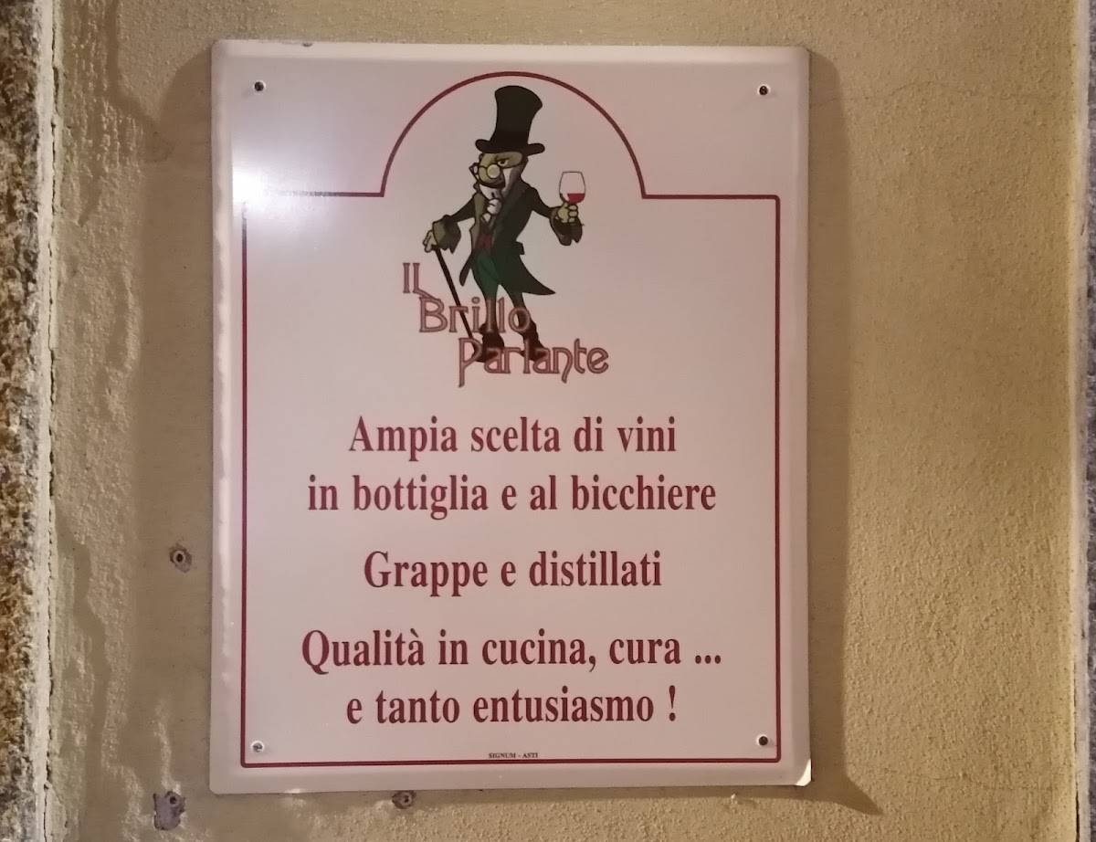 Menu di Il Brillo Parlante 