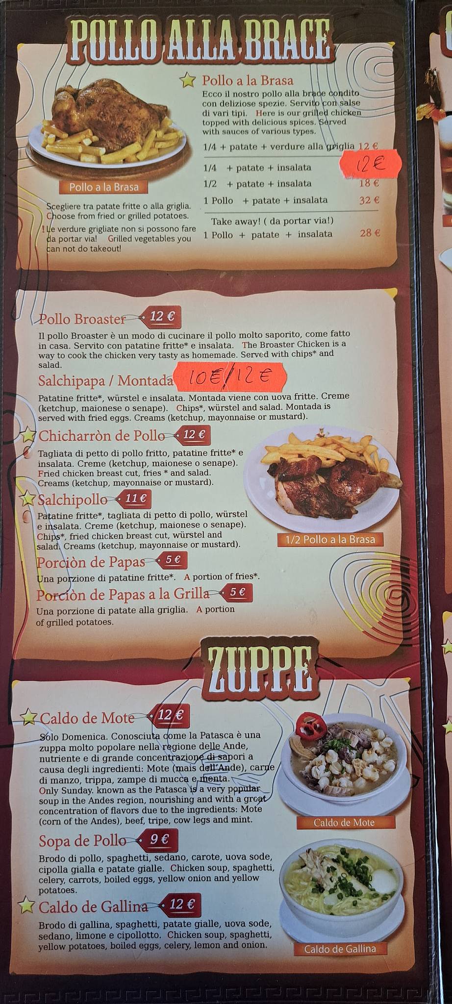 Menu di Inka chicken 