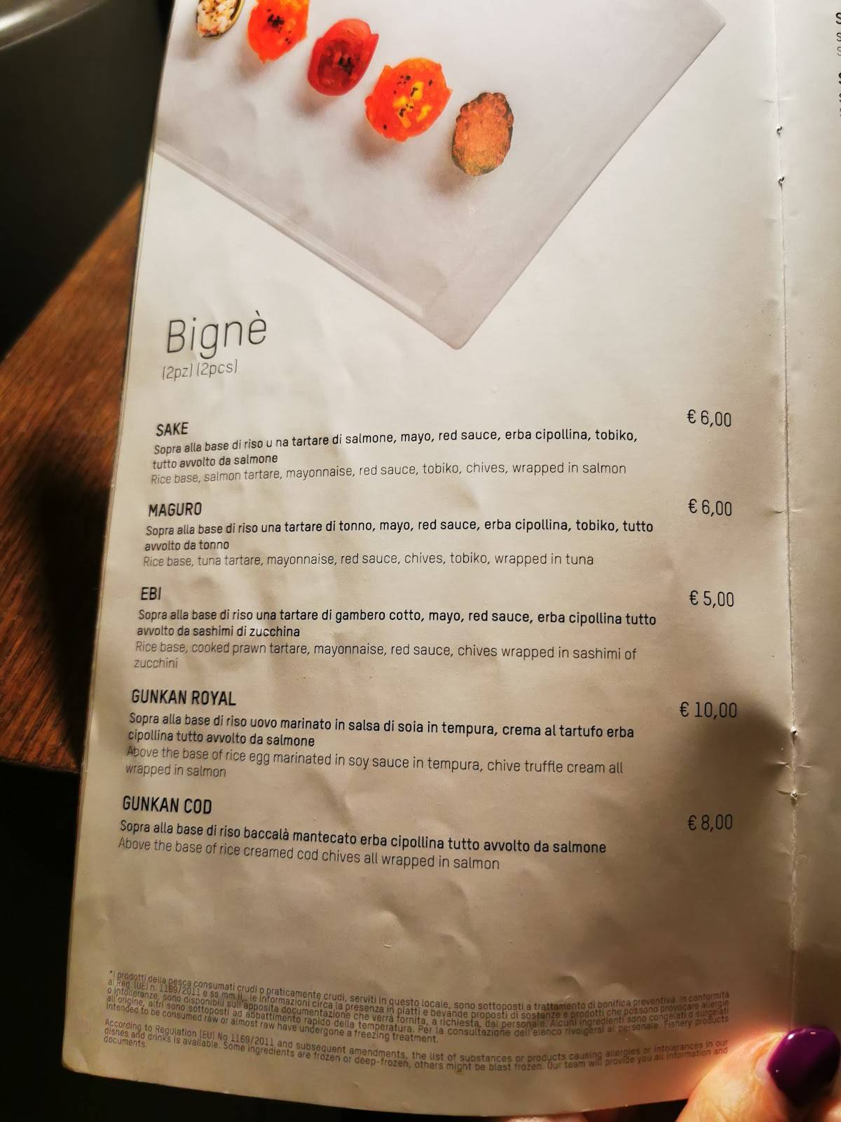 Menu di Inki Makisushi 