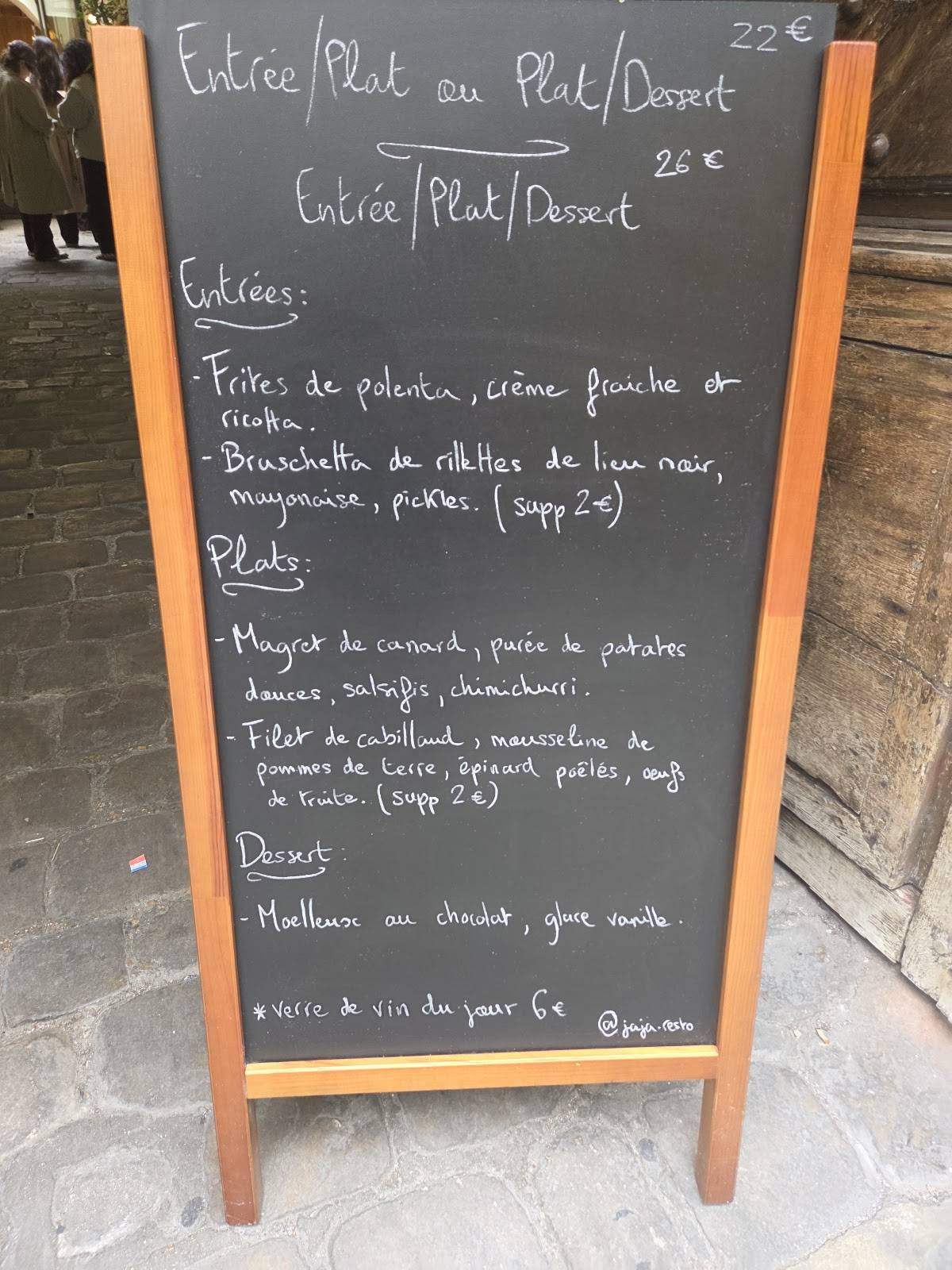 Menu de Jaja