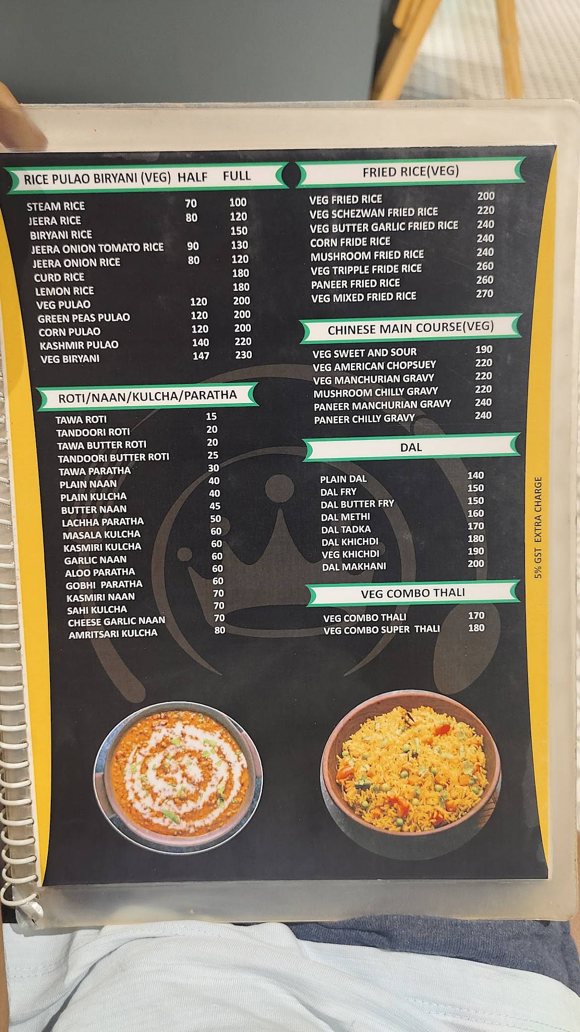 Jk Restaurant menu