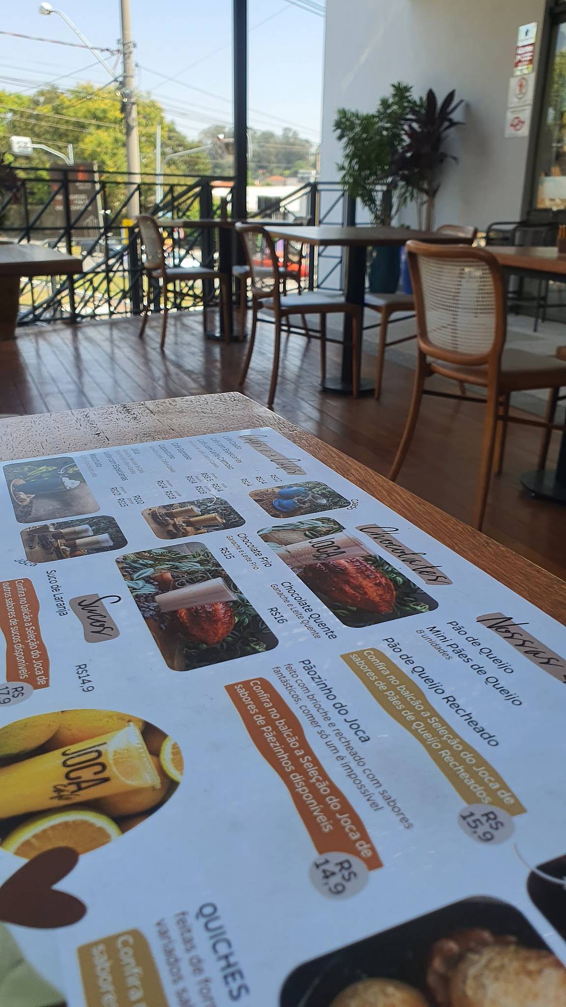 Joca Café II cardápio