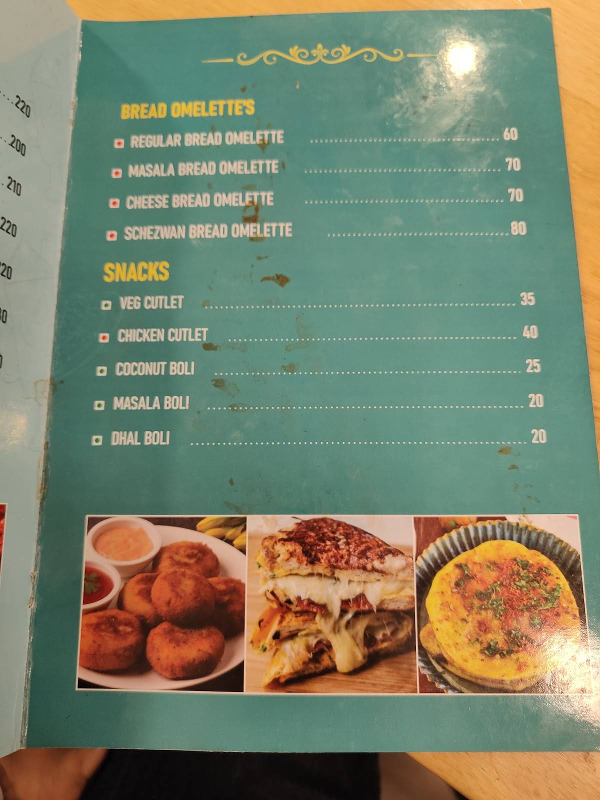 Kavin's Bake House menu