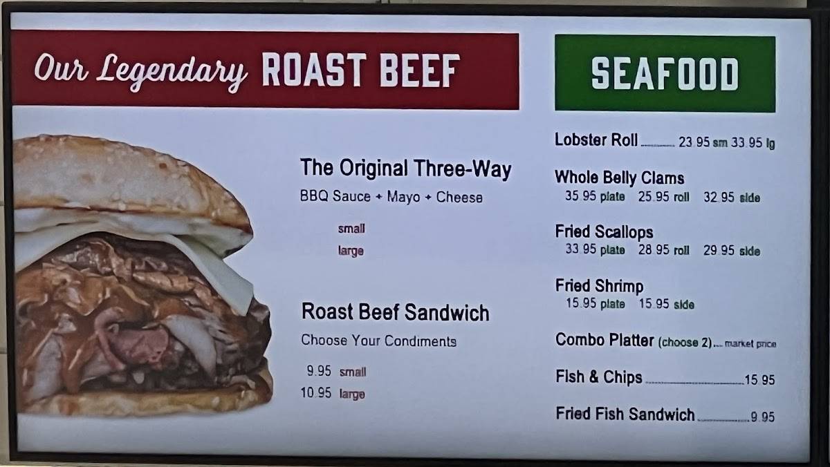Kelly's Roast Beef Ft. Myers Fort Myers Menu Menu at Kelly's Roast Beef Sarasota restaurant, Sarasota