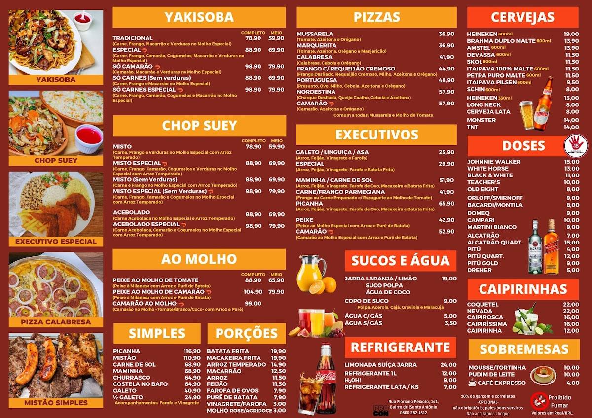 KiYoi Galetos Caxangá cardápio