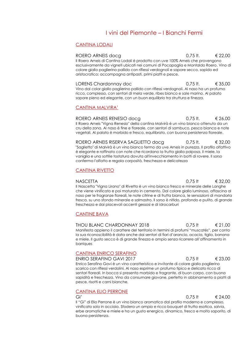Menu di La Ferramenta del Gusto Emiliano 