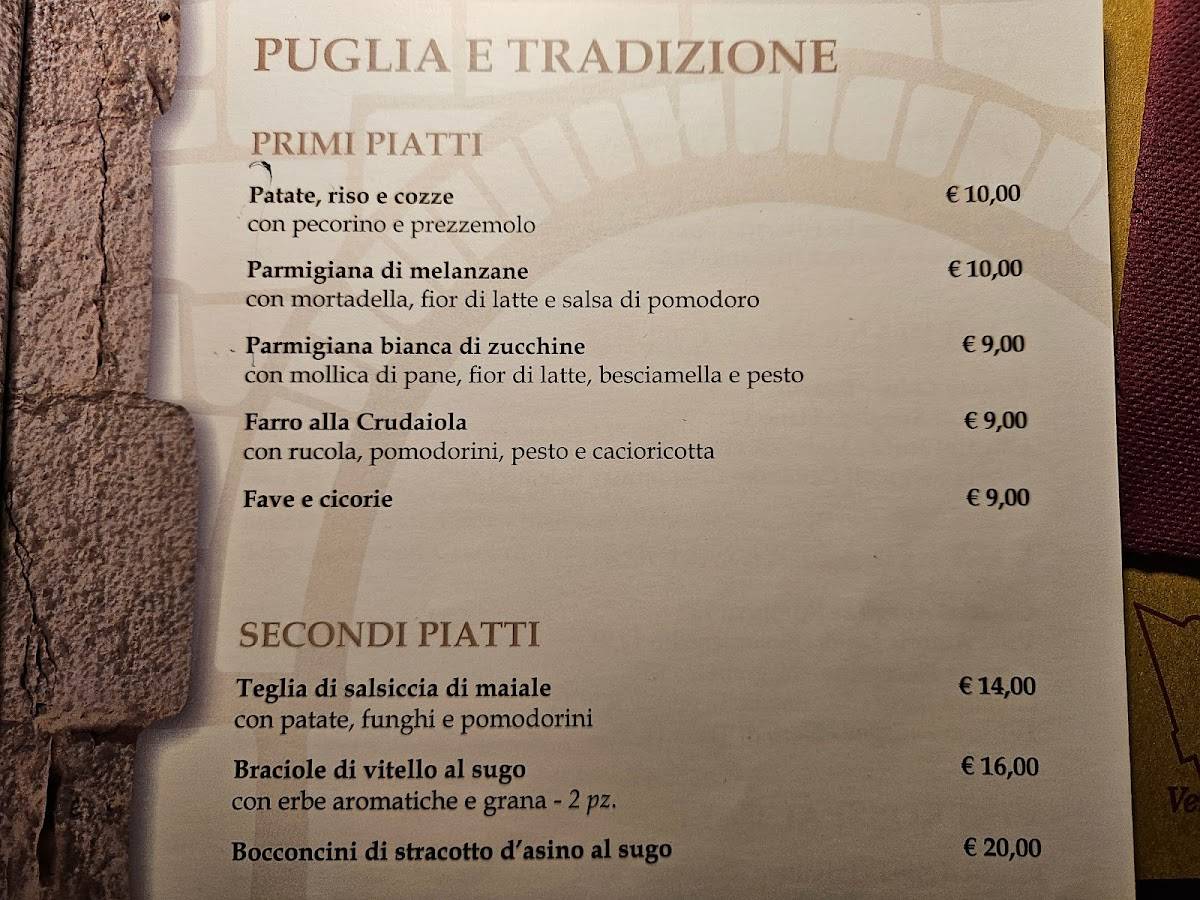 Menu di La Uascezze 