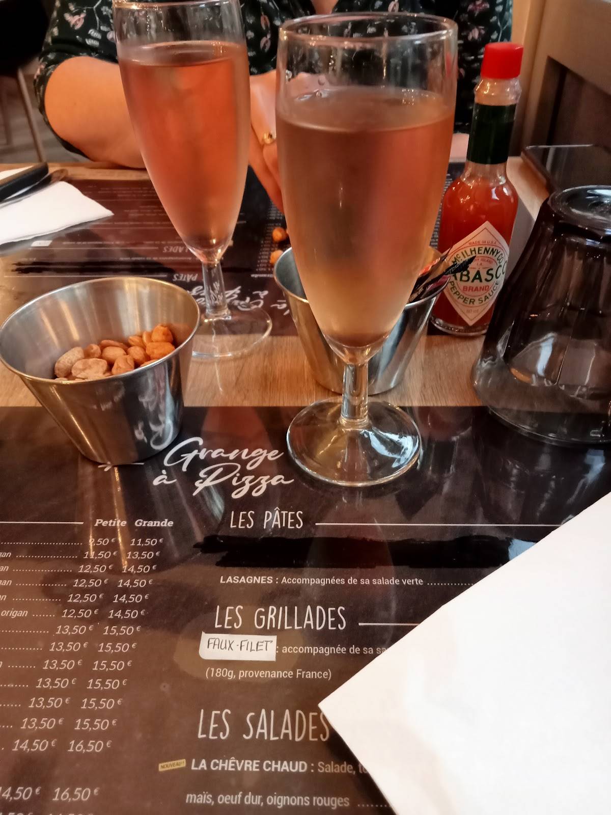 Menu de La Grange À Pizza - Brou