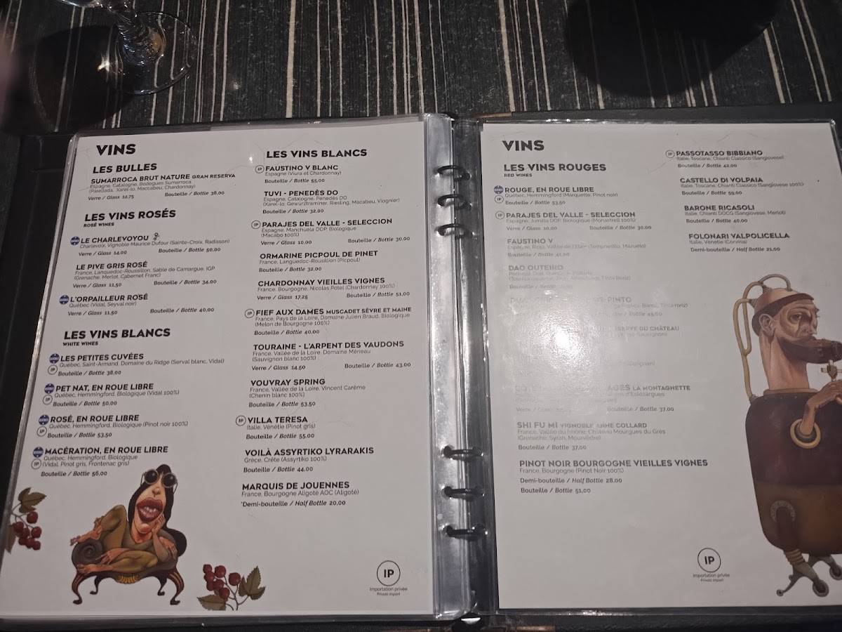 Menu de Le Saint-Pub - Microbrasserie Charlevoix