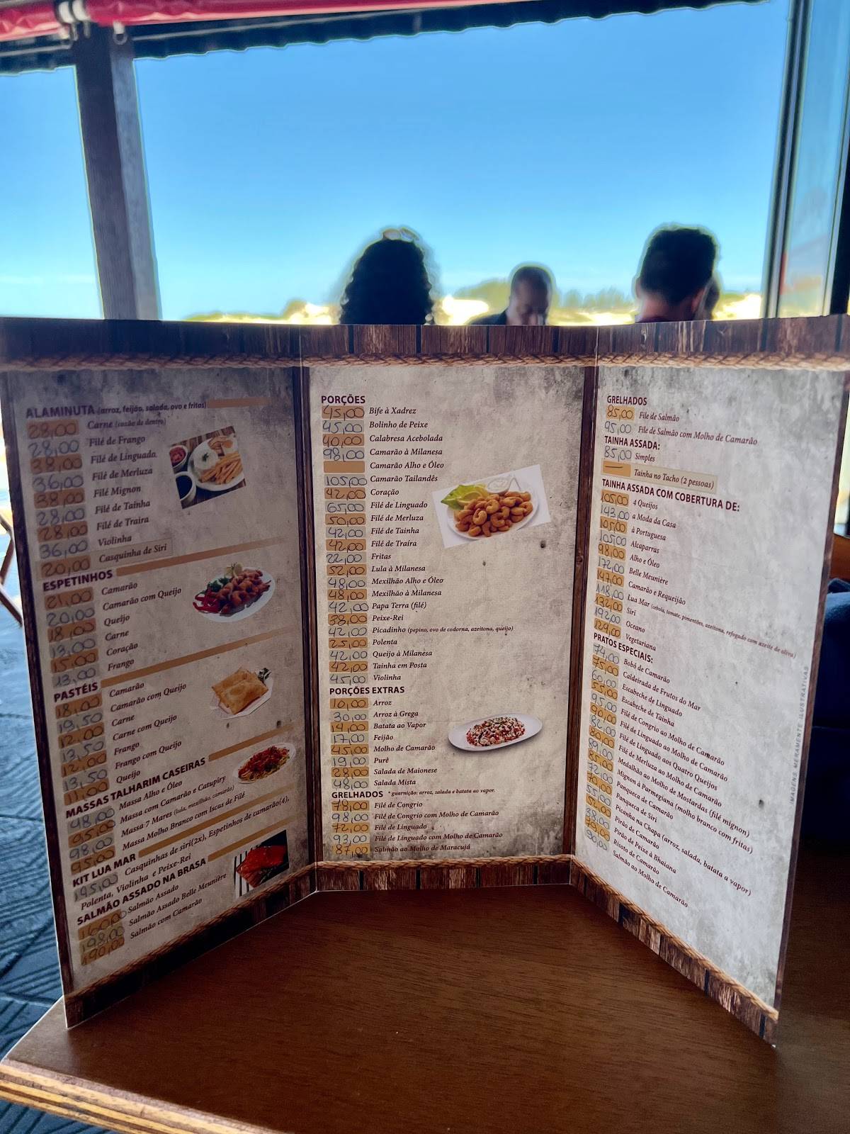 Lua Mar Pizzaria cardápio
