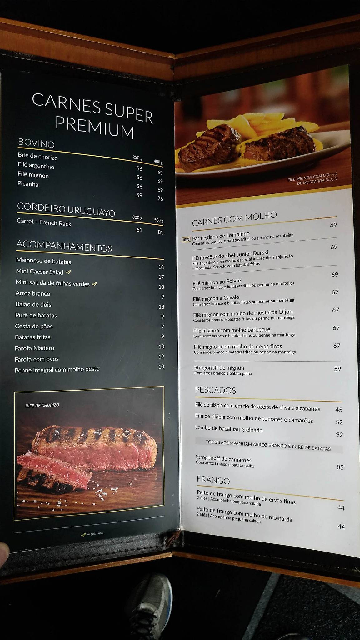 Madero Steak House Prime cardápio