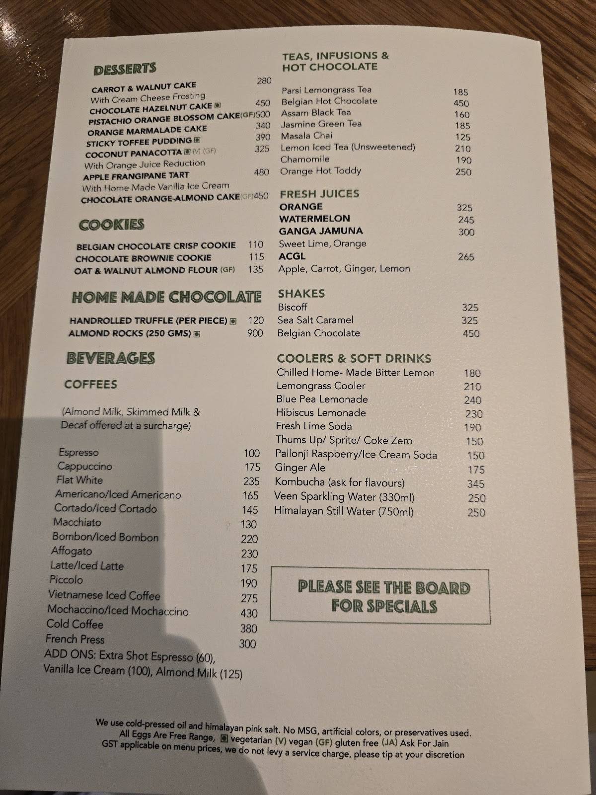 Malido Cafe & Apero menu