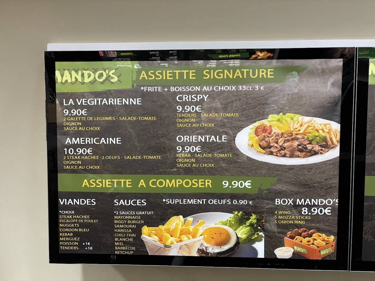 Menu de Mando's
