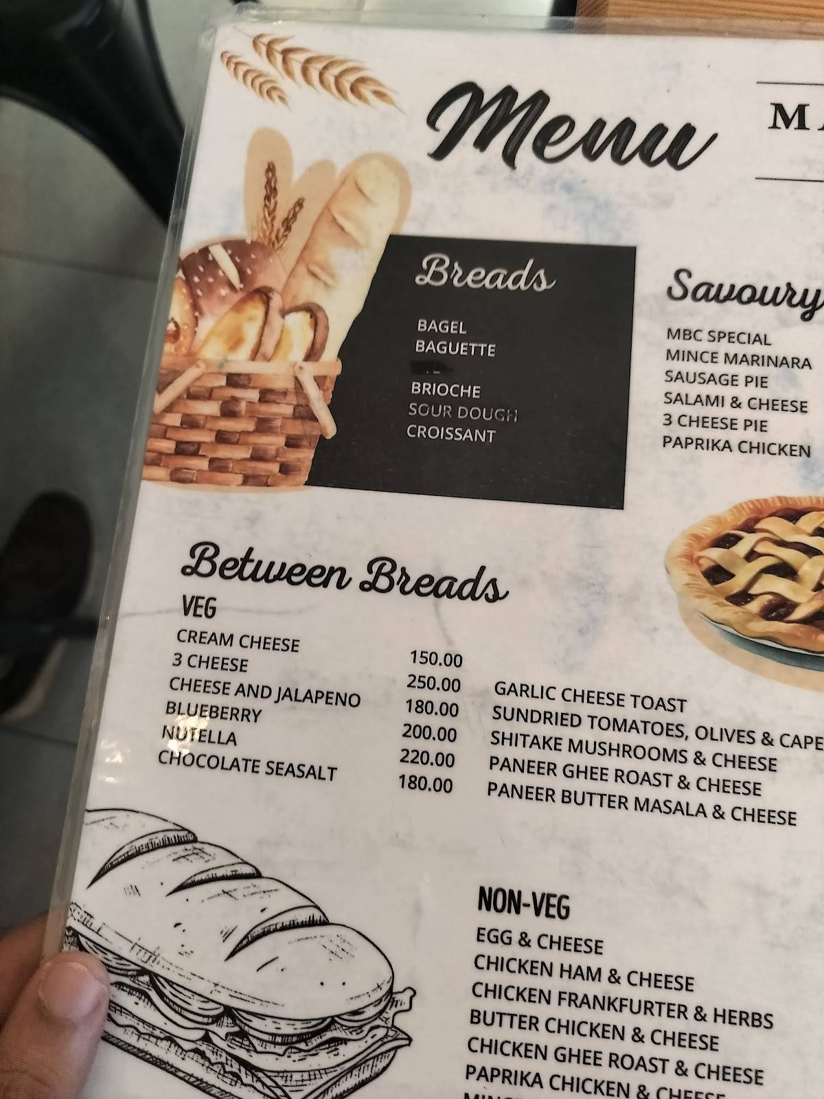 Mangalore Baking Company menu