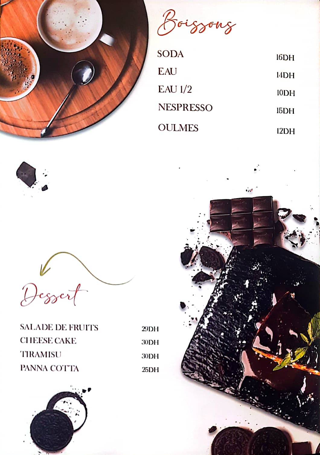 Menu de Mini House