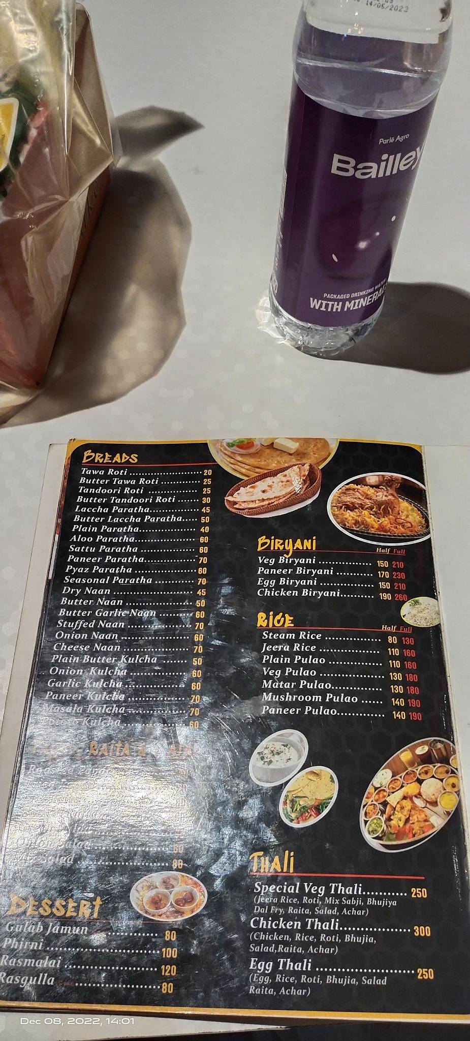 Mother's Kitchen menu