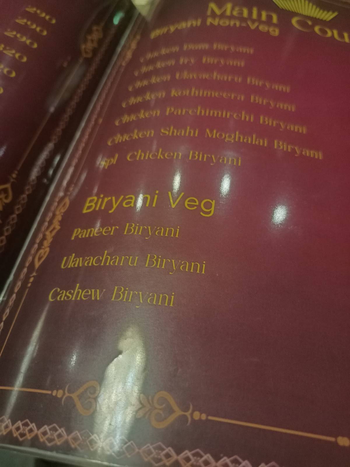 NAVASA - Fine Dining Best Dum biryani in vizag menu