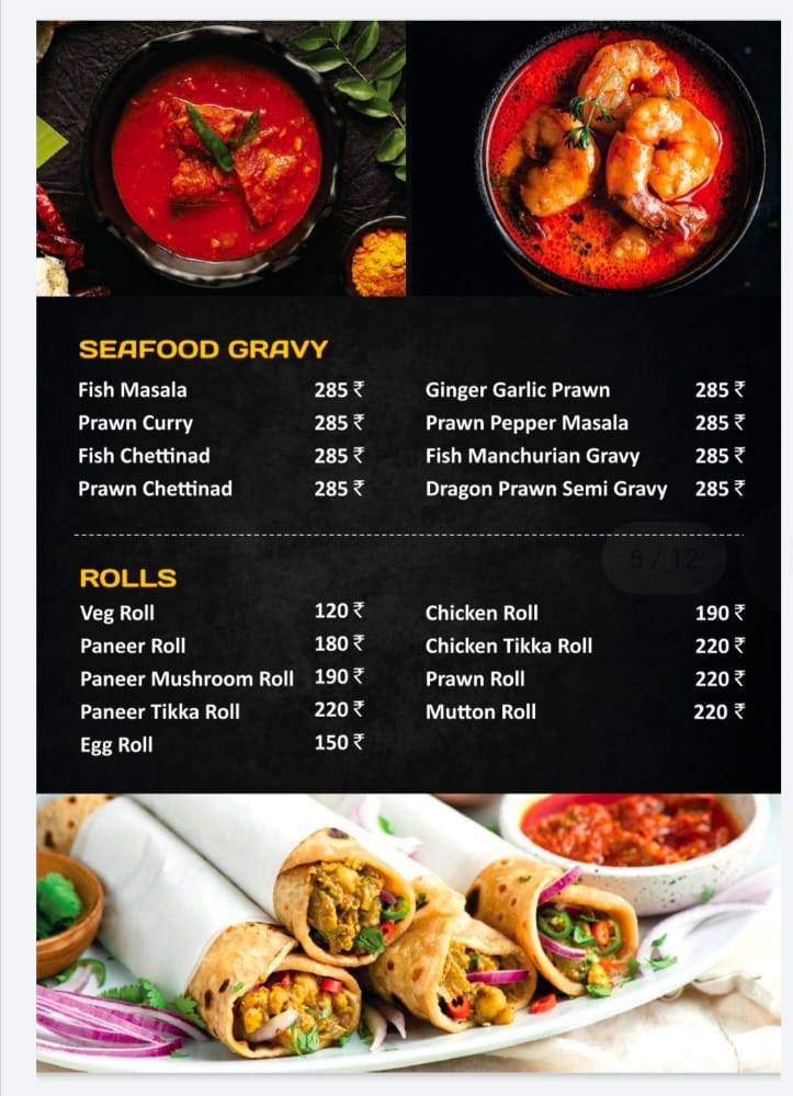 Night Out Zaru's menu