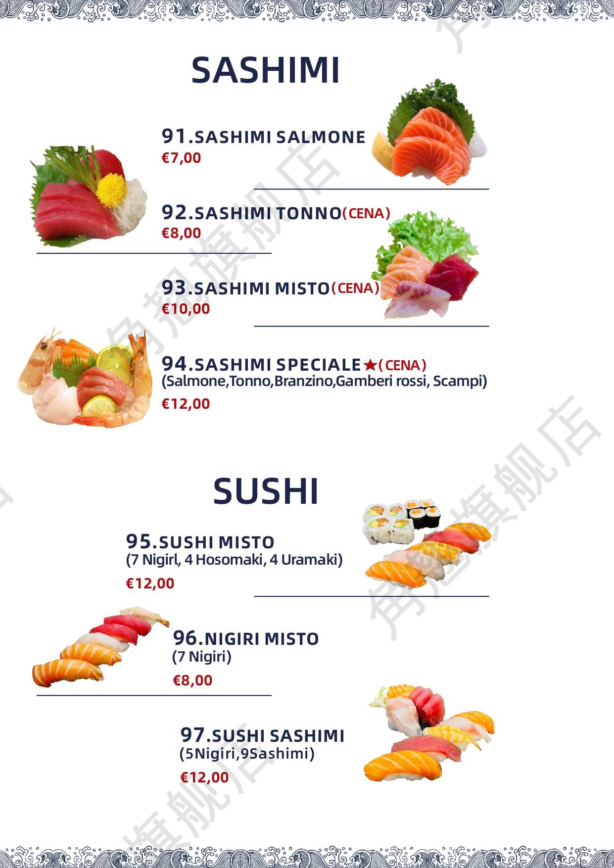 Menu di Ristorante Oh Sushi 