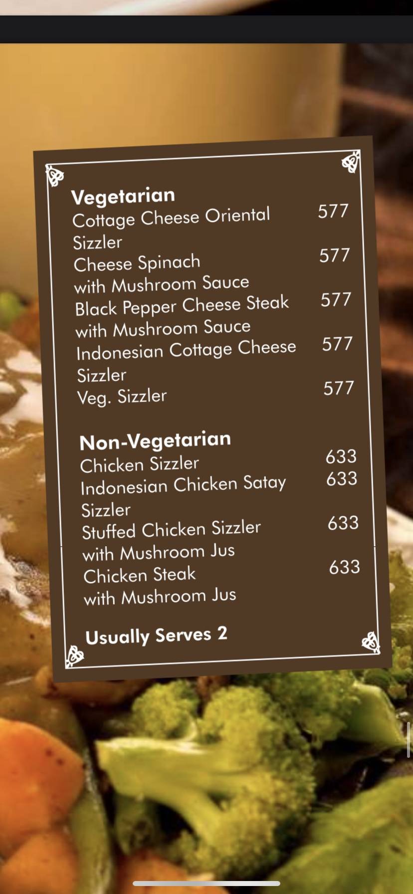 Ovenfresh 7 menu