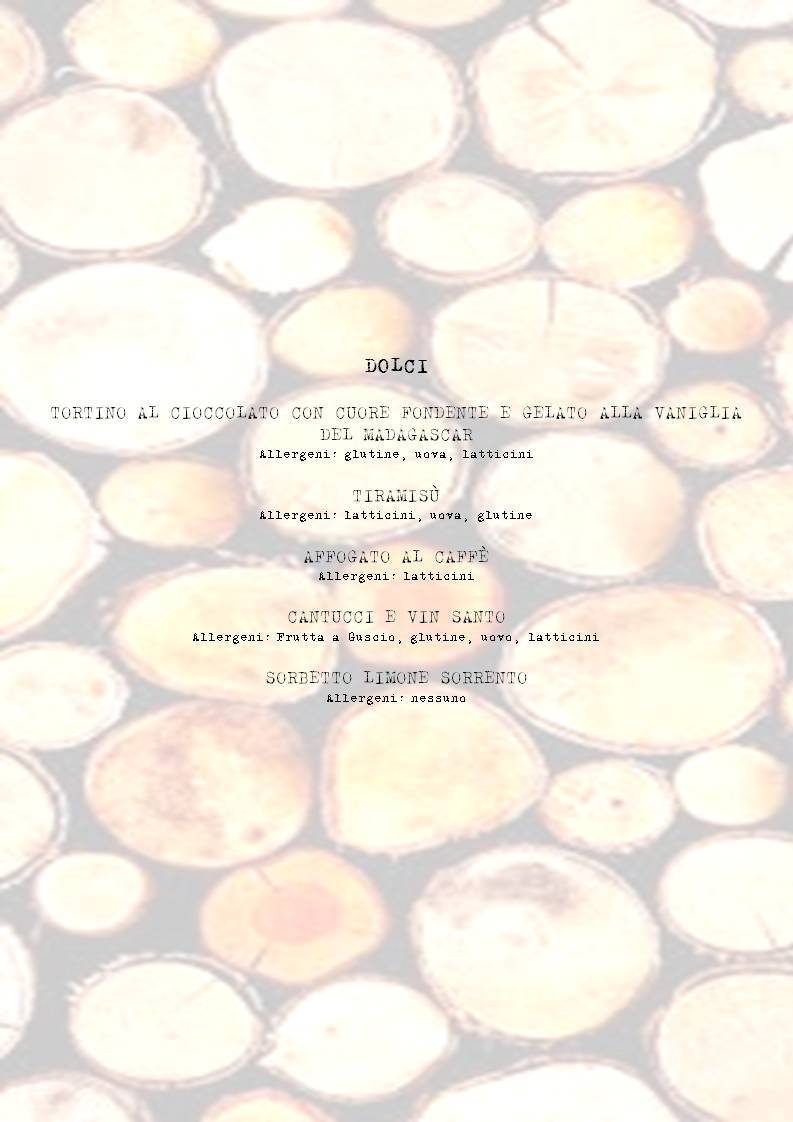 Menu di CHALET 