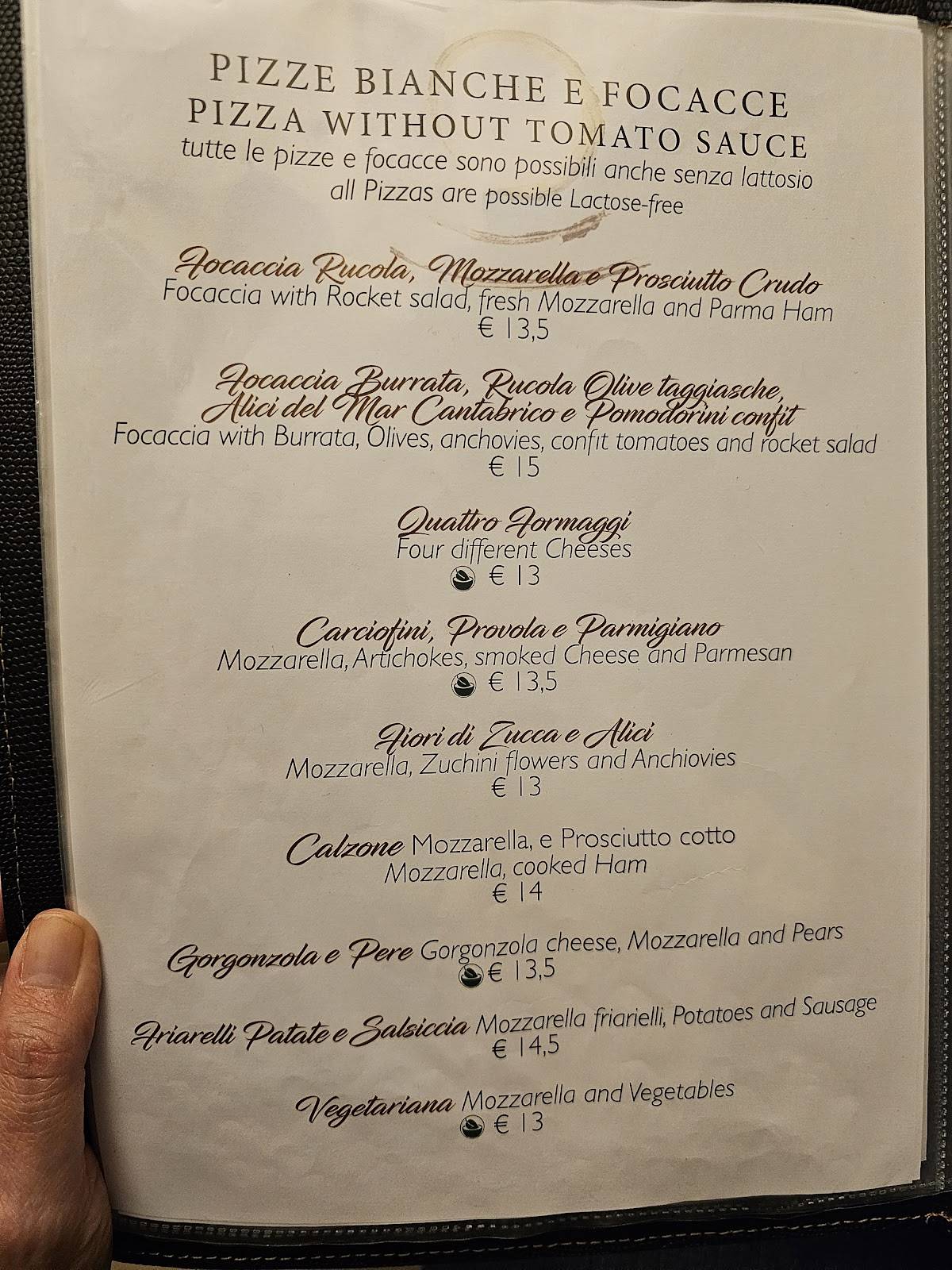 Menu di Pantha Rei 