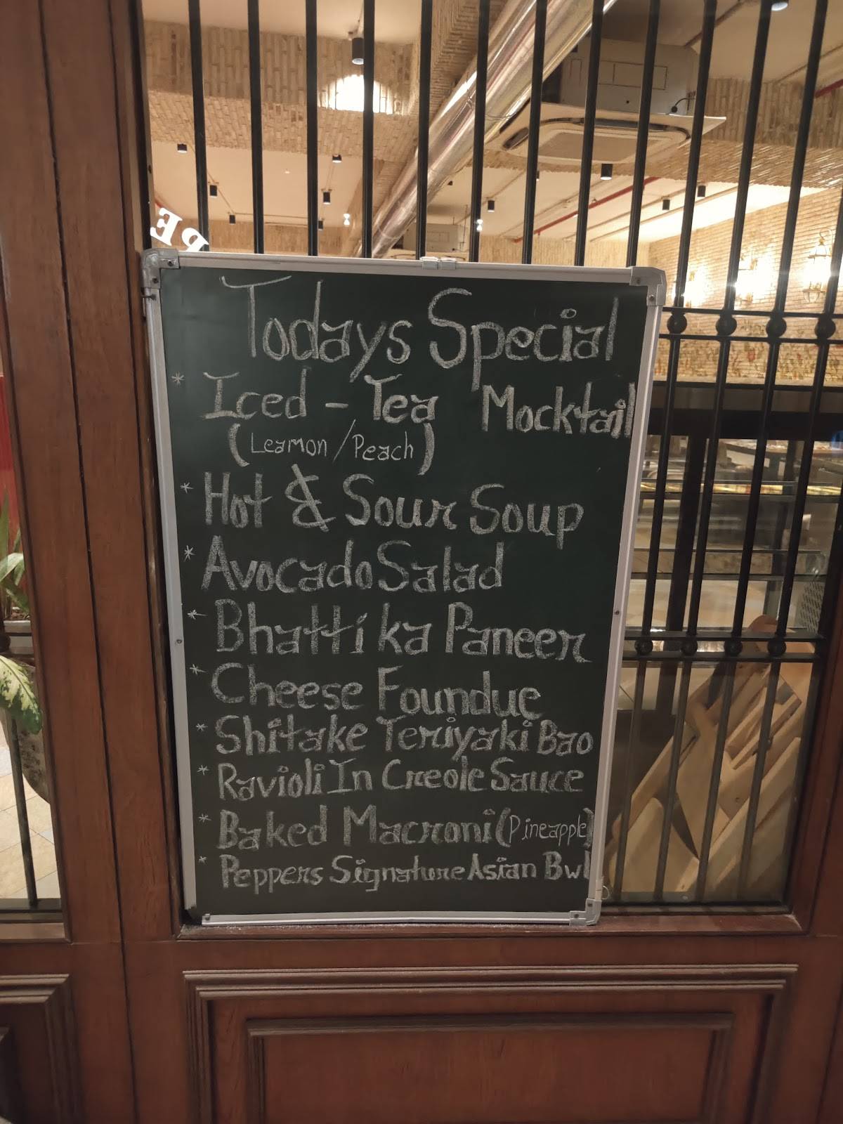 Peppers By Pepperazzi menu