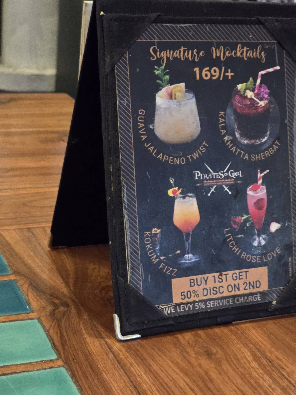 Pirates Of Grill menu