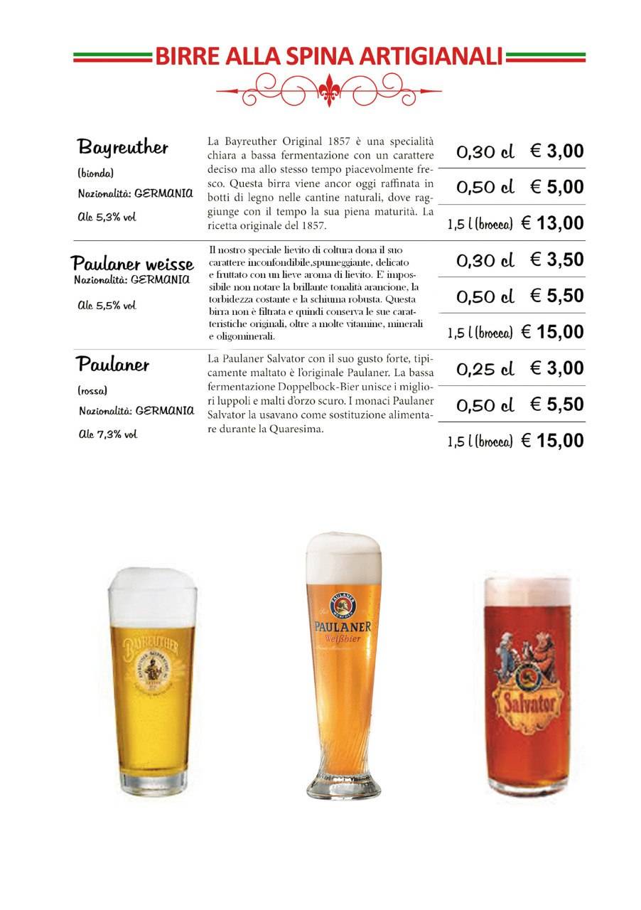 Menu di Pizzeria Malu' 