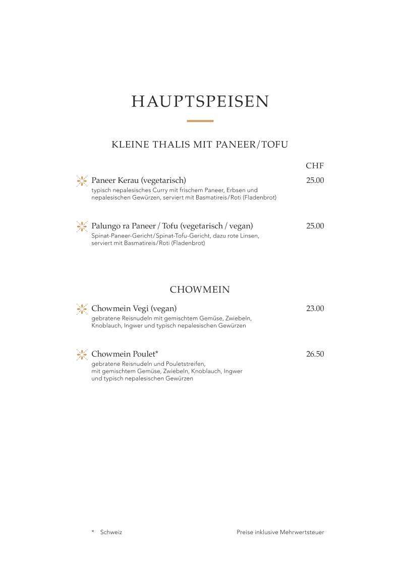 Menu di Pokhara Nepali Kitchen und Take Away 